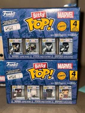 Funko Bitty Pop! Marvel Spider-Man & Venom 4-Pack Bundles with Chase
